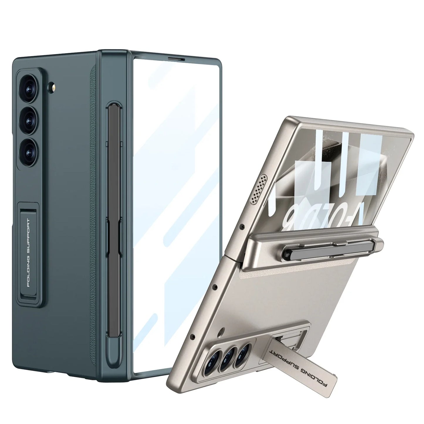 Z Fold 6 360° Hinge Case with Screen Film, Pen Slot & Kickstand 2.0