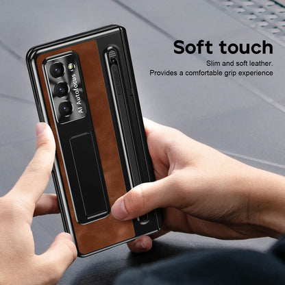 Z Fold 6 Vantage Leather Case with S Pen & Kickstand