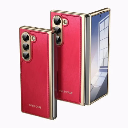 ExecuFold – Luxury Matte Leather Armor for Z Fold Series