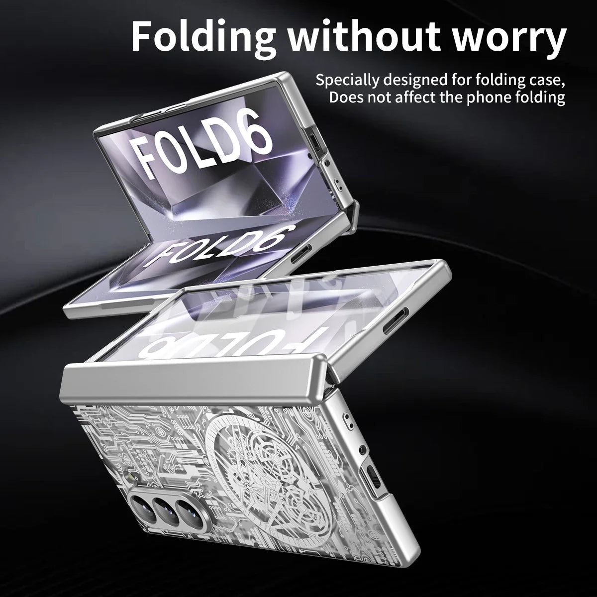 Z Fold 6 MagSafe Clear Mechanic Screen Film Slim Case