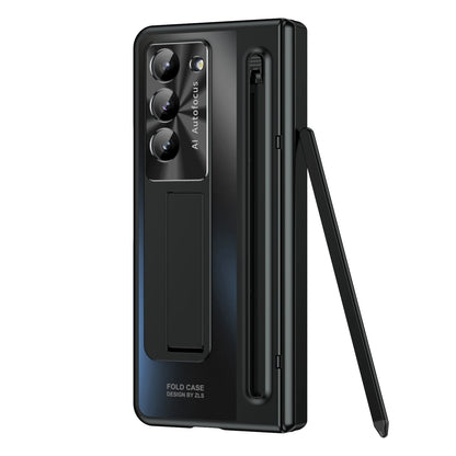 With Touch Pen For Samsung Galaxy Z Fold 6 5 4 Case Hinge Armor Shockproof Magnetic Kickstand 360 Full Protection Folding Cover