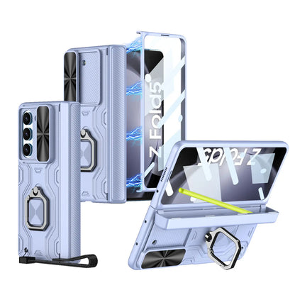 360° Magnetic Hinge with Screen Protection, Wrist Strap & Kickstand - Z Fold 5