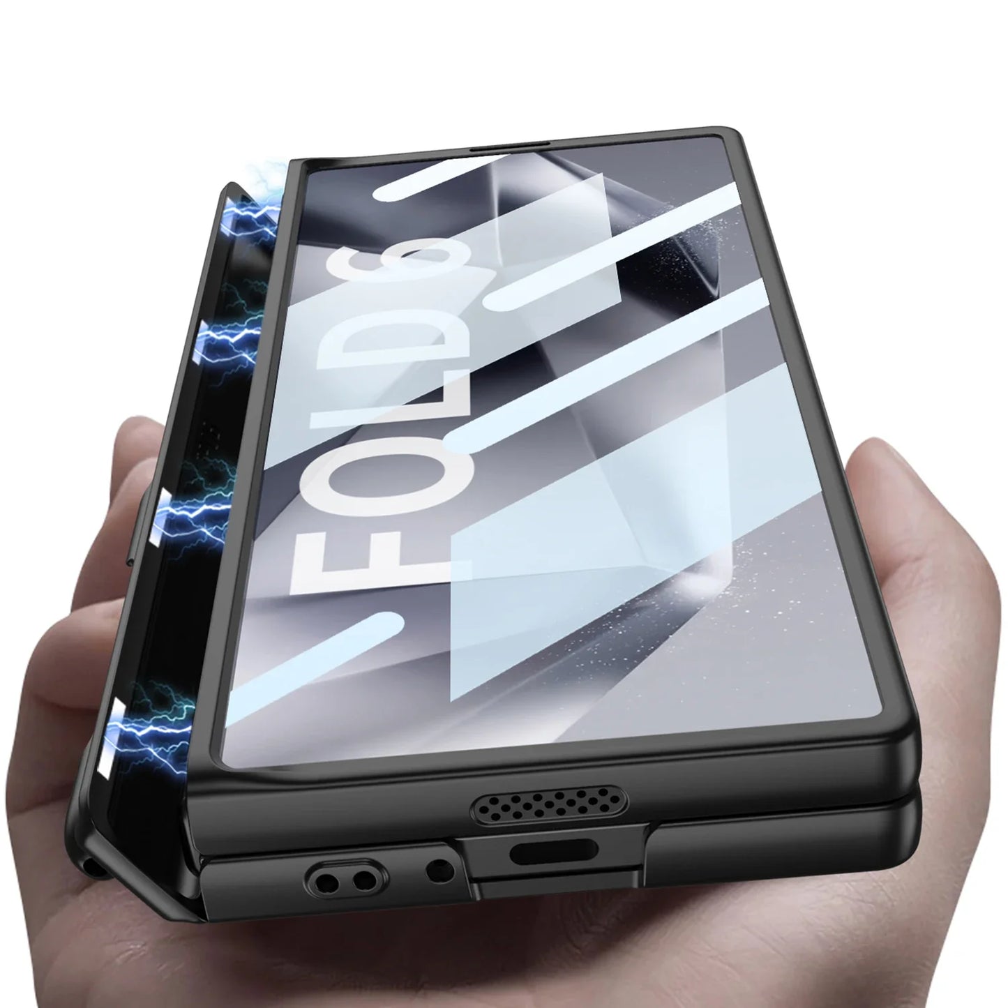 Z Fold 6 360° Hinge Case with Screen Film, Pen Slot & Kickstand 2.0