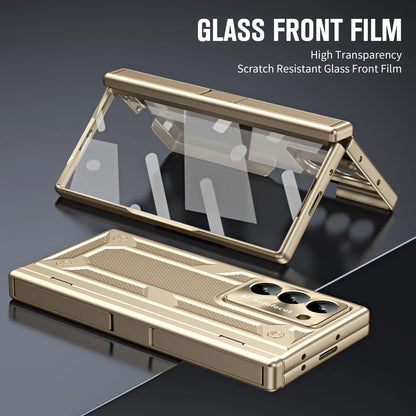 Z Fold 6 Hinge Shockproof Case with Double Kickstand & Screen Film