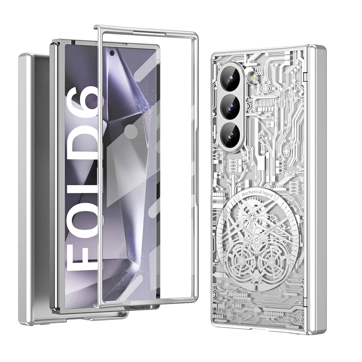 Z Fold 6 MagSafe Clear Mechanic Screen Film Slim Case