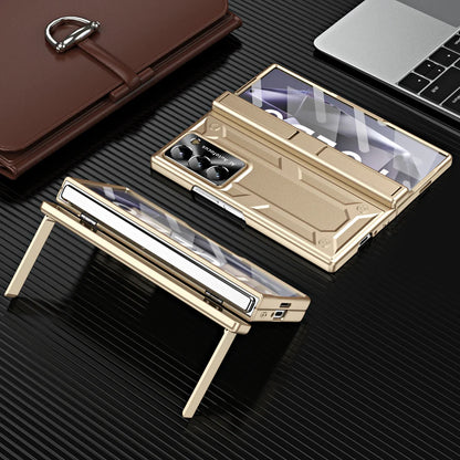 Z Fold 6 Hinge Shockproof Case with Double Kickstand & Screen Film