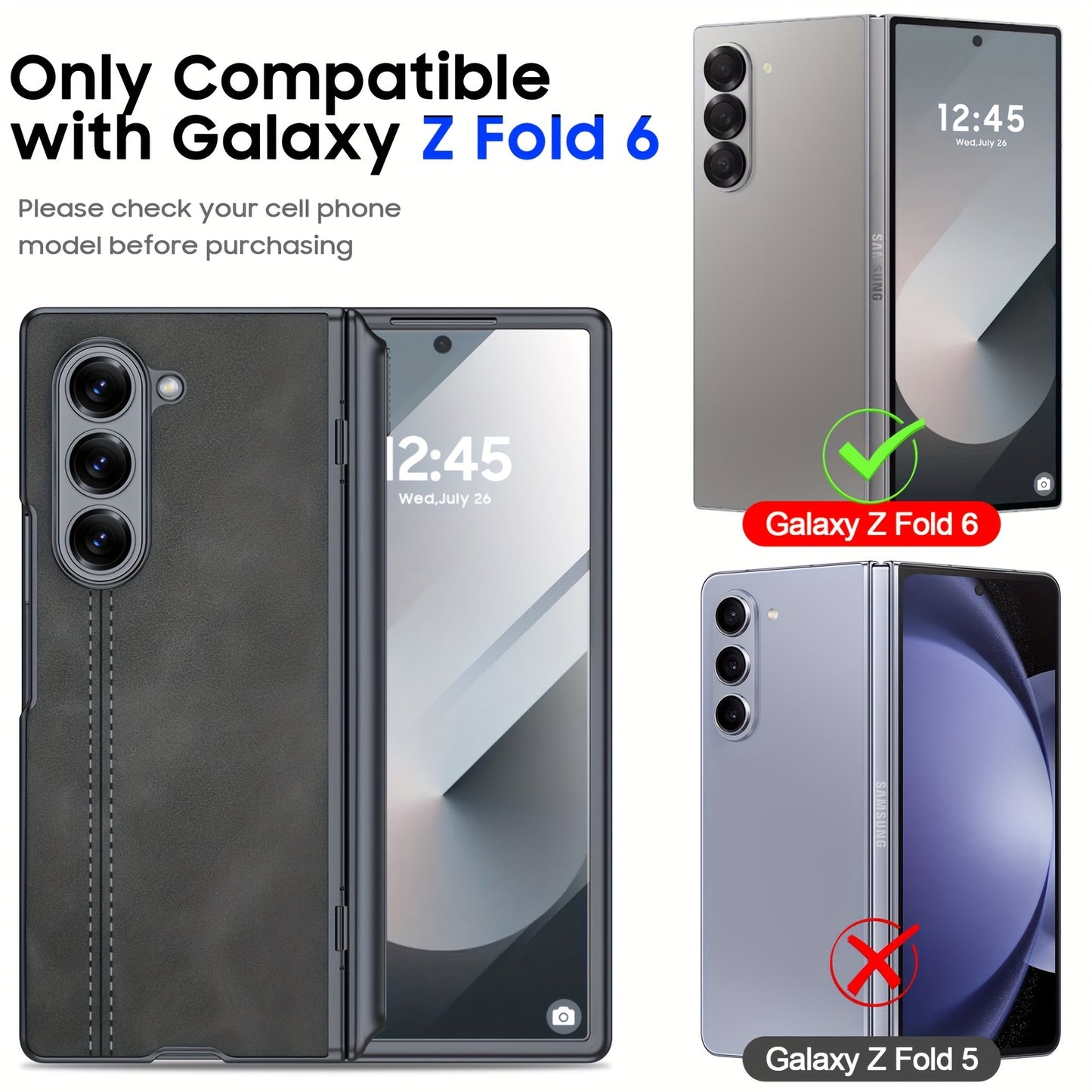 LeatherShield Z6 – Matte Faux Leather S Pen Case