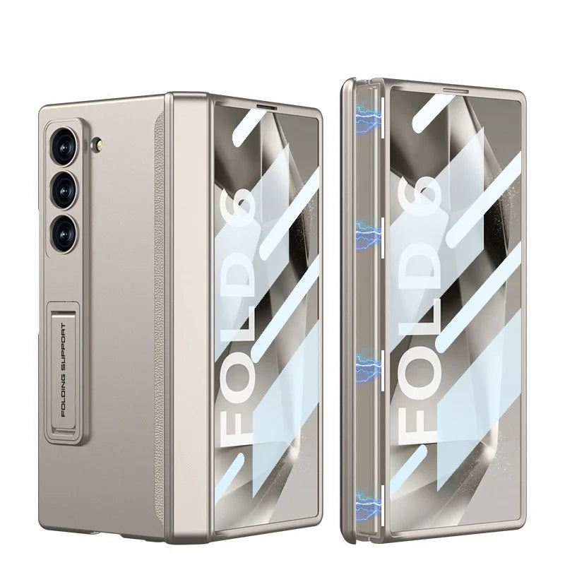 Slim 360° Protection Case Magnetic Hinge Anti-Peep for Z Fold 6