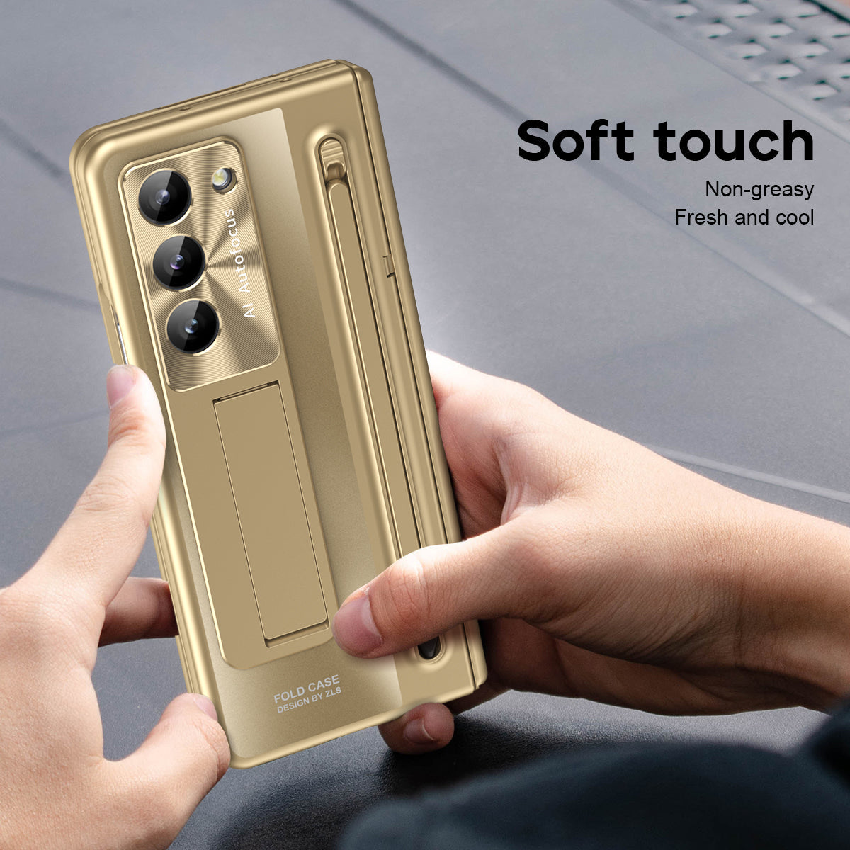 Z Fold Series Hinge Magnetic Kickstand Touch Pen Case