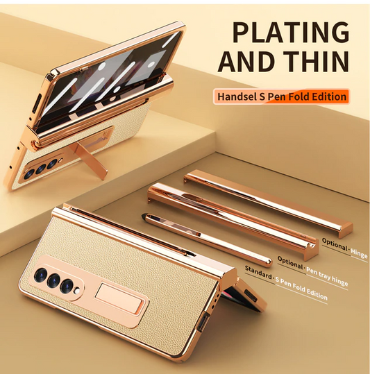Leather Kickstand Pen Slot Case - Z Fold series