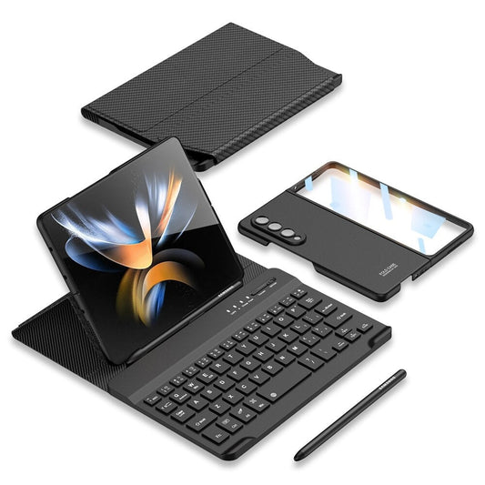 4-In-1 Wireless keyboard Leather Magnetic Flip Case - Z Fold Series