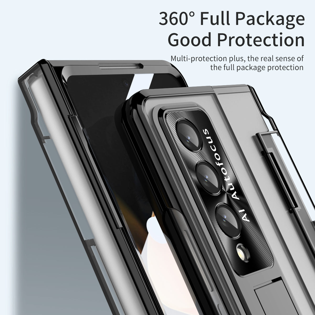 360° Armor Hinge Folding Transparent Case 2.0 - Z Fold 5