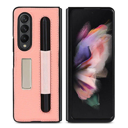 Leather Kickstand Case (Pen slot) - Z Fold