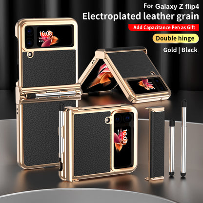 Luxury Leather Case (Pen Slot) - Z Flip series