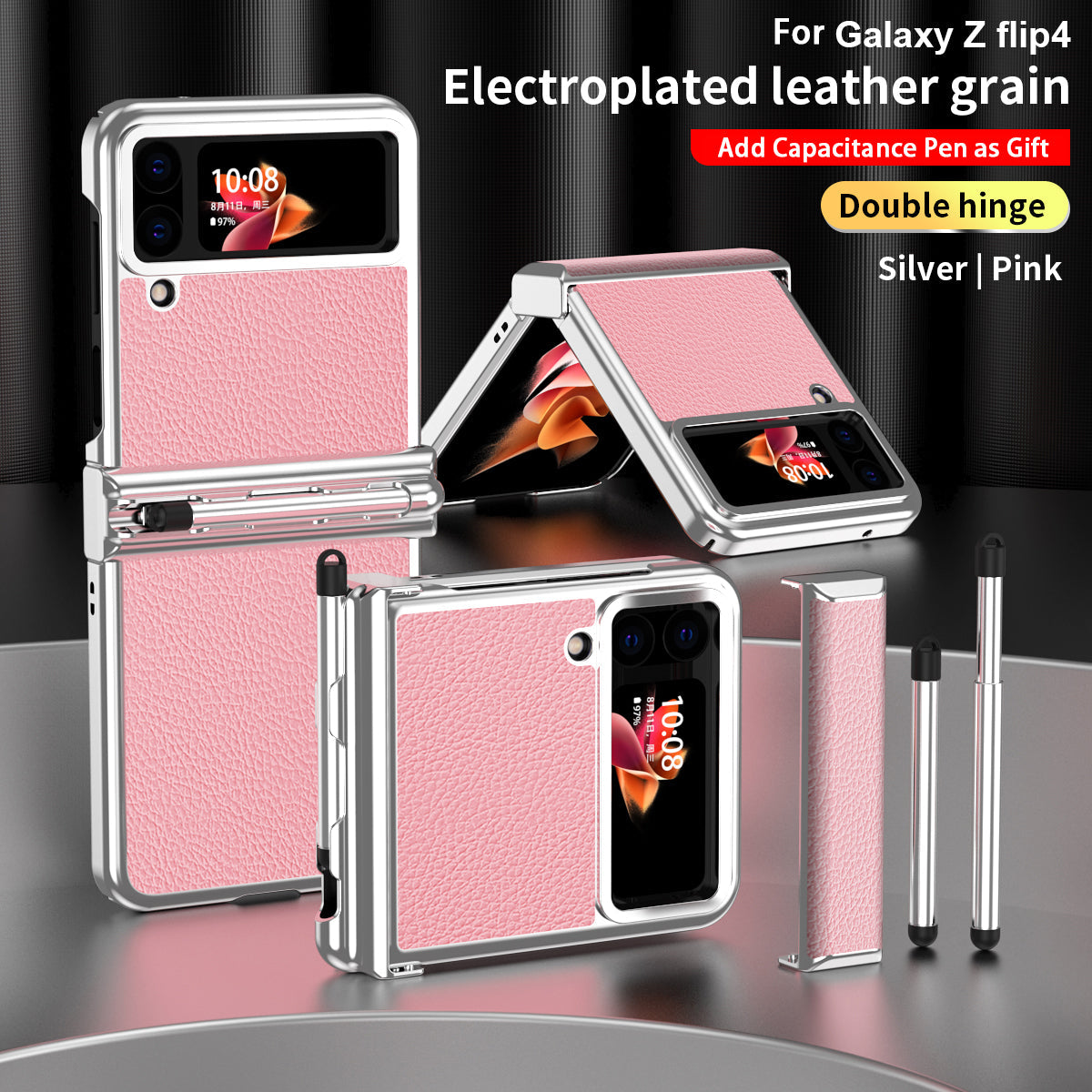 Luxury Leather Case (Pen Slot) - Z Flip series