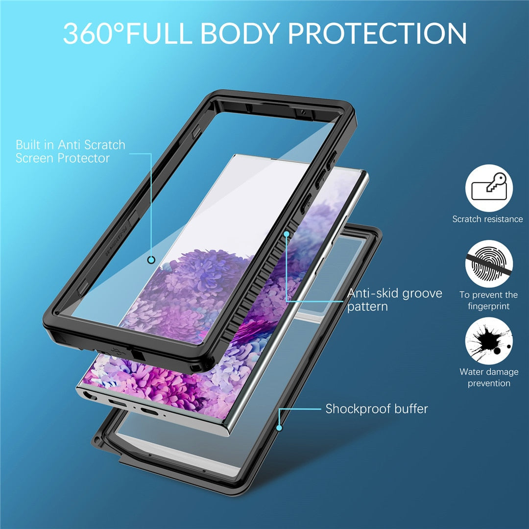 Shockproof WaterProof Case For Samsung Galaxy S23 Series
