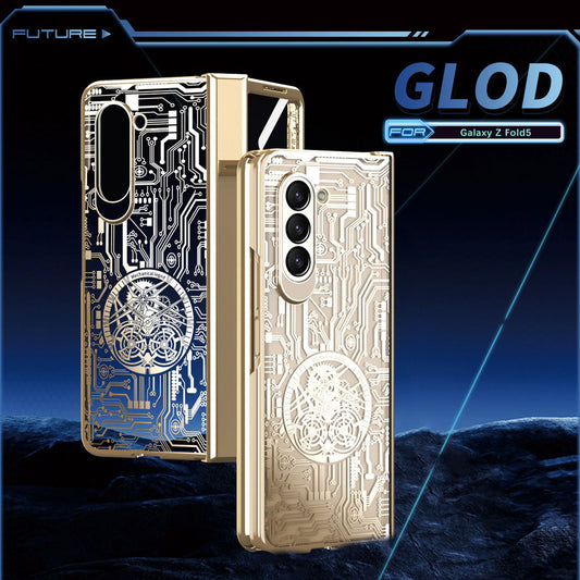 Electroplated Transparent Shockproof Cover- Z Fold 5