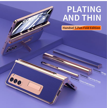 Leather Kickstand Pen Slot Case +FREE PEN - Z Fold 5