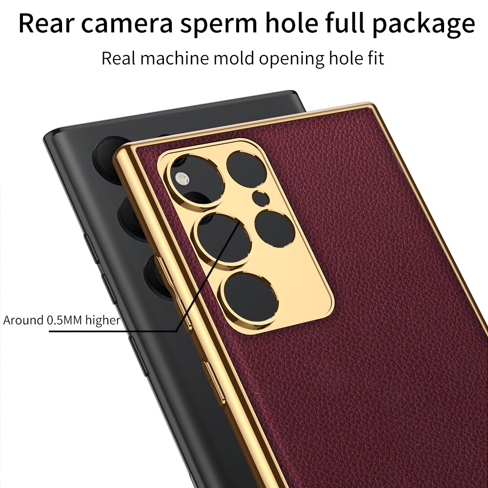Luxury Ultra-thin leather Case - S23 Series