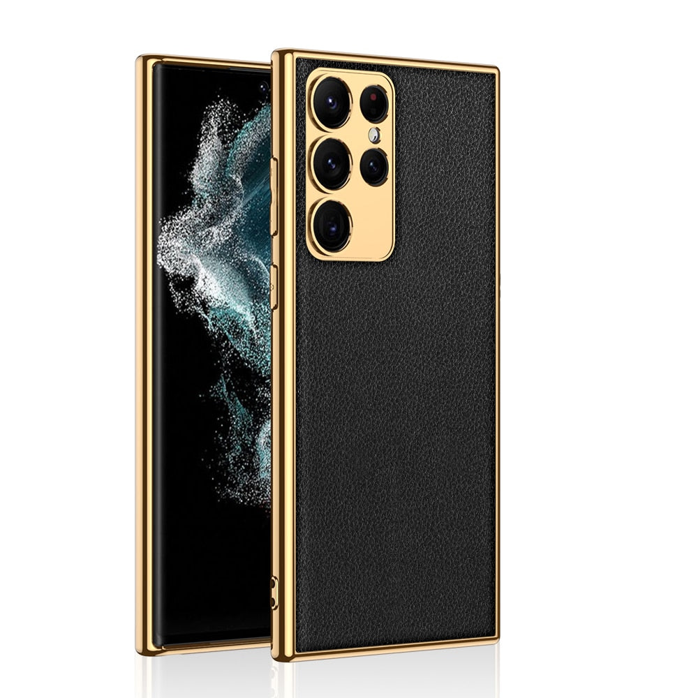 Luxury Ultra-thin leather Case - S23 Series
