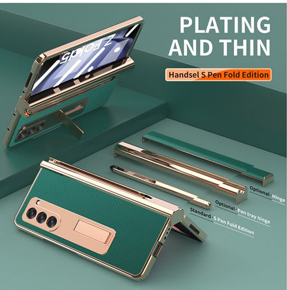 Leather Kickstand Pen Slot Case +FREE PEN - Z Fold 5